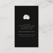 写真（濃い黒の背景）ロゴ写真 名刺 (裏面)