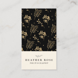 写真（濃い黒の背景）ロゴ写真 名刺