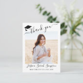 写真 現代のエレガントな卒業感謝 案内ポストカード (スタンド正面)