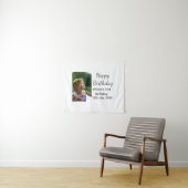 写真 現代 クラシック 名前 日付 ハッピーバースデー タペストリー (インサイチュ(横))