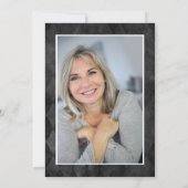 写真 生命の祝い ローズ フラワーフューネラル 招待状 (裏面)