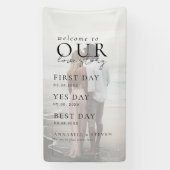 写真 私たちのラブストーリーへようこそ 横断幕 (縦)