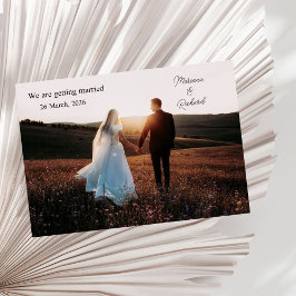 写真、私たちは結婚の発表を取得している ノートカード