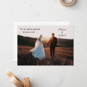 写真、私たちは結婚の発表を取得している ノートカード (正面/裏面インサイチュ)