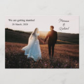 写真、私たちは結婚の発表を取得している ノートカード (正面)