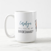 写真「私の花嫁の介添人になってくれる？」 コーヒーマグカップ (左)