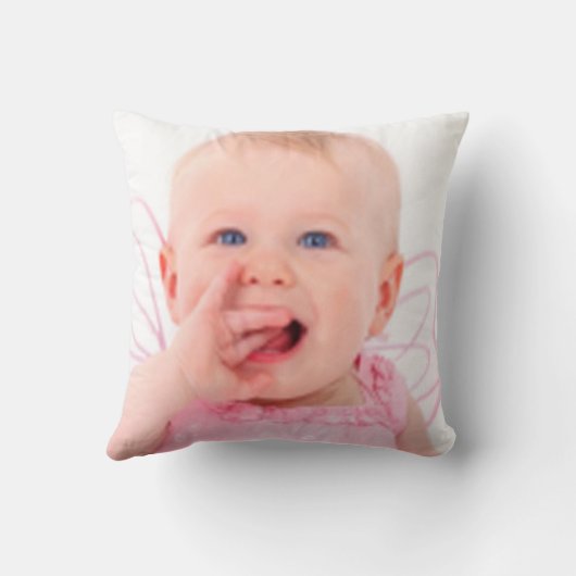 写真「私はママが大好き」ギフト枕 クッション (裏面)