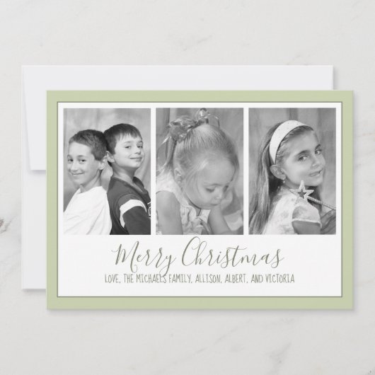 写真(紋章の)フラ・ダ・リ数々のクリスマスフォトカード シーズンカード (正面)