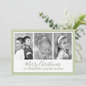 写真（紋章の）フラ・ダ・リ数々のクリスマスフォトカード シーズンカード (スタンド正面)