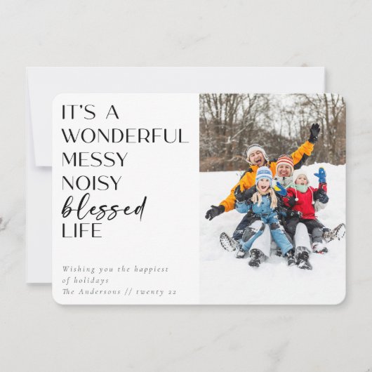 写真 素晴らしい 幸せな人生 シーズンカード (正面)