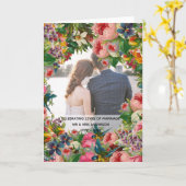 写真 結婚記念日 - ヴィンテージ ローズ 花 カード (黄色い花)