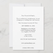 写真 - 縦 変更日付 オンブレ 2 招待状 (裏面)