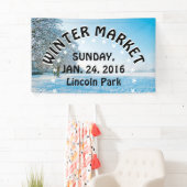 写真 – 美しい冬の公園+あなたのアイディア 横断幕 (インサイチュ)