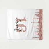 写真 背景 スタジオ スイート16 16歳 ローズゴールド タペストリー (正面(横))