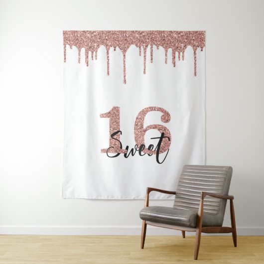 写真 背景 スタジオ スイート16 16歳 ローズゴールド タペストリー (インサイチュ)