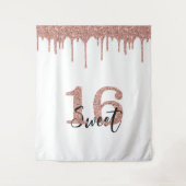 写真 背景 スタジオ スイート16 16歳 ローズゴールド タペストリー (正面)