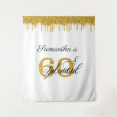 写真 背景 スタジオ 60 歳の誕生日 60th タペストリー (正面)