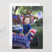 写真 背景 バースデー パーティー ヴェラム 招待状 (正面/裏面)