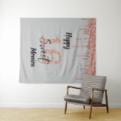 写真 背景 ブース スイート16 シックスティーン ローズゴールド タペストリー (インサイチュ(横))