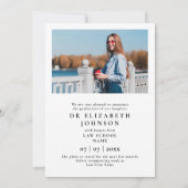 写真 脚本 PhD 学位 卒業 発表 招待状 (裏面)