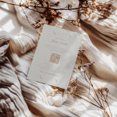 写真/詳細秋アイボリー&テラコッタRSVPカード 招待状