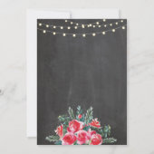 写真 誕生日 60歳 70歳 花 2枚 招待状 (裏面)