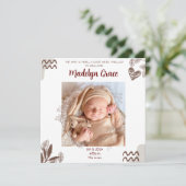 写真 赤ちゃんのお知らせ - カスタマイズ可能 シーズンカード (スタンド正面)