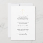 写真 追悼式 哀悼記念 祈り カード (裏面)