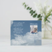 写真 追悼 葬儀 式次第 プログラム (スタンド正面)