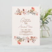 写真 野の花 植物学 卒業 招待状 (スタンド正面)