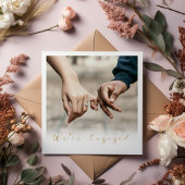 写真、金ゴールドス婚約したクリプト発表パーティー 案内状