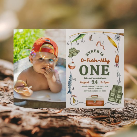 写真 釣り 誕生日 招待状