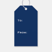 写真 雪だるま クリスマス カスタム テンプレート ギフトタグ (裏面)