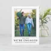 写真 雪の結晶 私たち婚約しました 婚約のお知らせ 案内状 (スタンド正面)