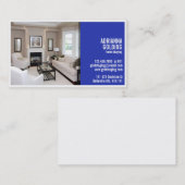 写真-青が付いている割れた足場 名刺 (正面/裏面)