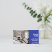 写真-青が付いている割れた足場 名刺 (スタンド正面)