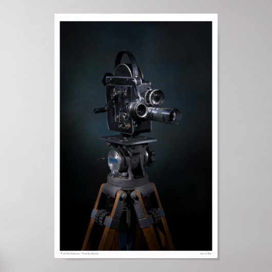 写真 – 青でフォーカス ポスター (正面)