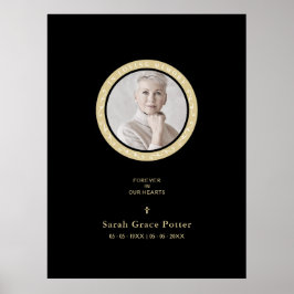 写真 飾り 思い出の大切な人 追悼式 ポスター