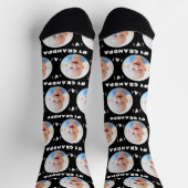 写真#1おじいちゃんベビーまたはチャイルド・ファーザー・デイ・ブラック ソックス (上部)