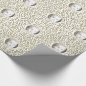 写真 | 20番目の白/金ゴールド乱数 ラッピングペーパー (角)