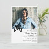 写真 30歳の誕生日招待状 招待状 (スタンド正面)