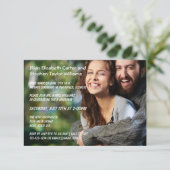 写真- 3x5結婚の発表 招待状 (スタンド正面)