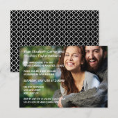 写真- 3x5結婚の発表 招待状 (正面/裏面)