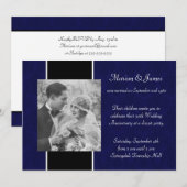 写真 50周年結婚記念パーティー 招待状 (正面/裏面)