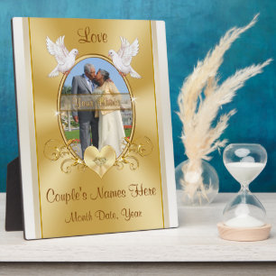 写真、50周年記念結婚式のプレゼント、プレーク フォトプラーク