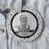 写真： 90番目の乱数パターンブラック 缶バッジ (インサイチュ)