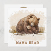 *～* 写真 AP72 ママベア キューブ 母の日のカード シーズンカード (正面/裏面)