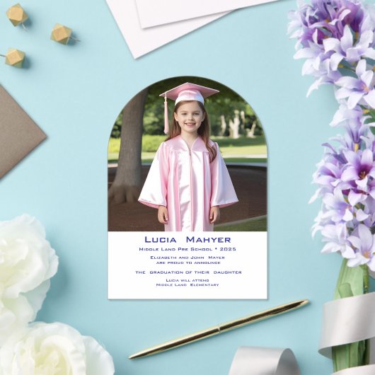 写真 – arch - pre-school graduation アクリル招待状 (インサイチュ (ウェディング))