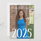 写真:Chalkboard backside Grad招待状5" x 7" 招待状 (正面)