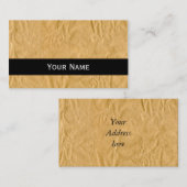 写真 – Crinklyラッピング紙+アイディア 名刺 (正面/裏面)